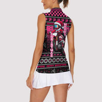 Braap Live A Girl Women Sleeveless Polo Shirt Christmas Merry Braapmas - Wonder Print Shop