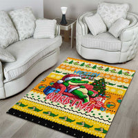 Crocodile Mezzy Christmas Area Rug Funny Style - Wonder Print Shop
