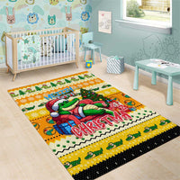 Crocodile Mezzy Christmas Area Rug Funny Style - Wonder Print Shop