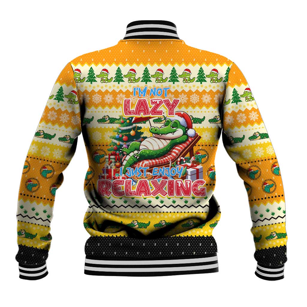 Crocodile Mezzy Christmas Baseball Jacket Funny Style - Wonder Print Shop