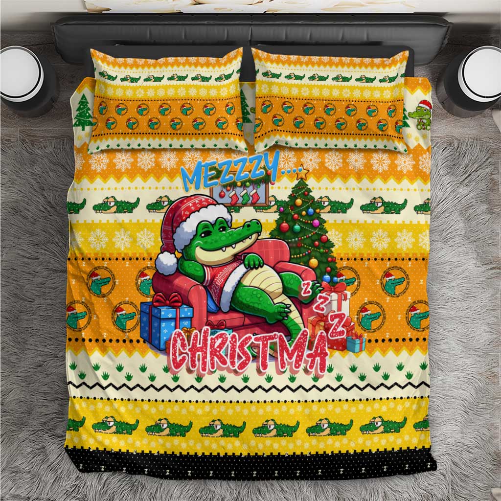 Crocodile Mezzy Christmas Bedding Set Funny Style - Wonder Print Shop