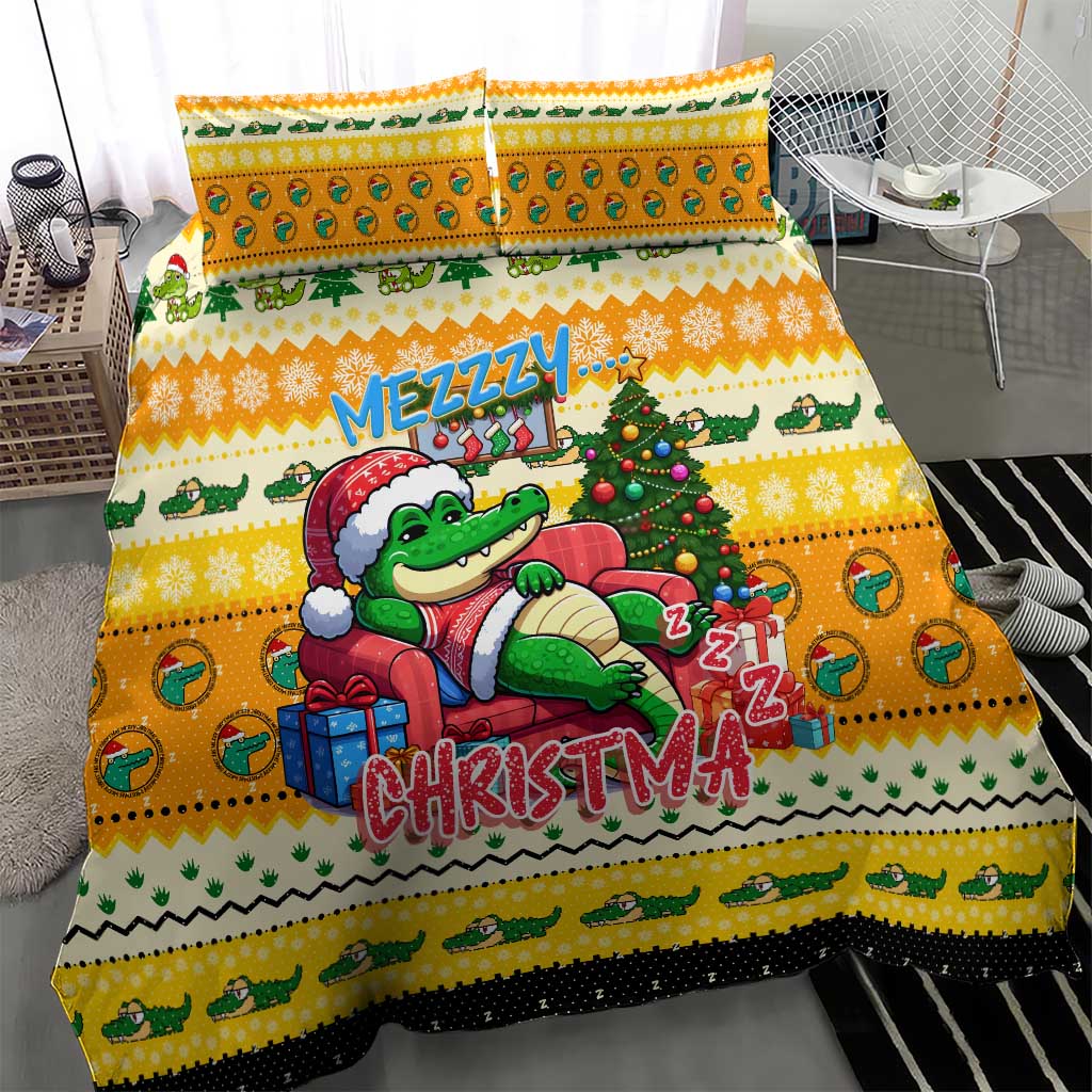 Crocodile Mezzy Christmas Bedding Set Funny Style - Wonder Print Shop