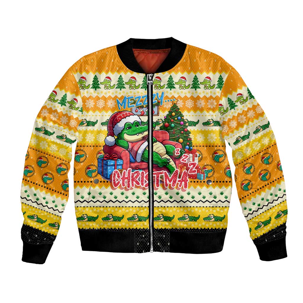 Crocodile Mezzy Christmas Bomber Jacket Funny Style - Wonder Print Shop