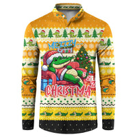 Crocodile Mezzy Christmas Button Sweatshirt Funny Style - Wonder Print Shop