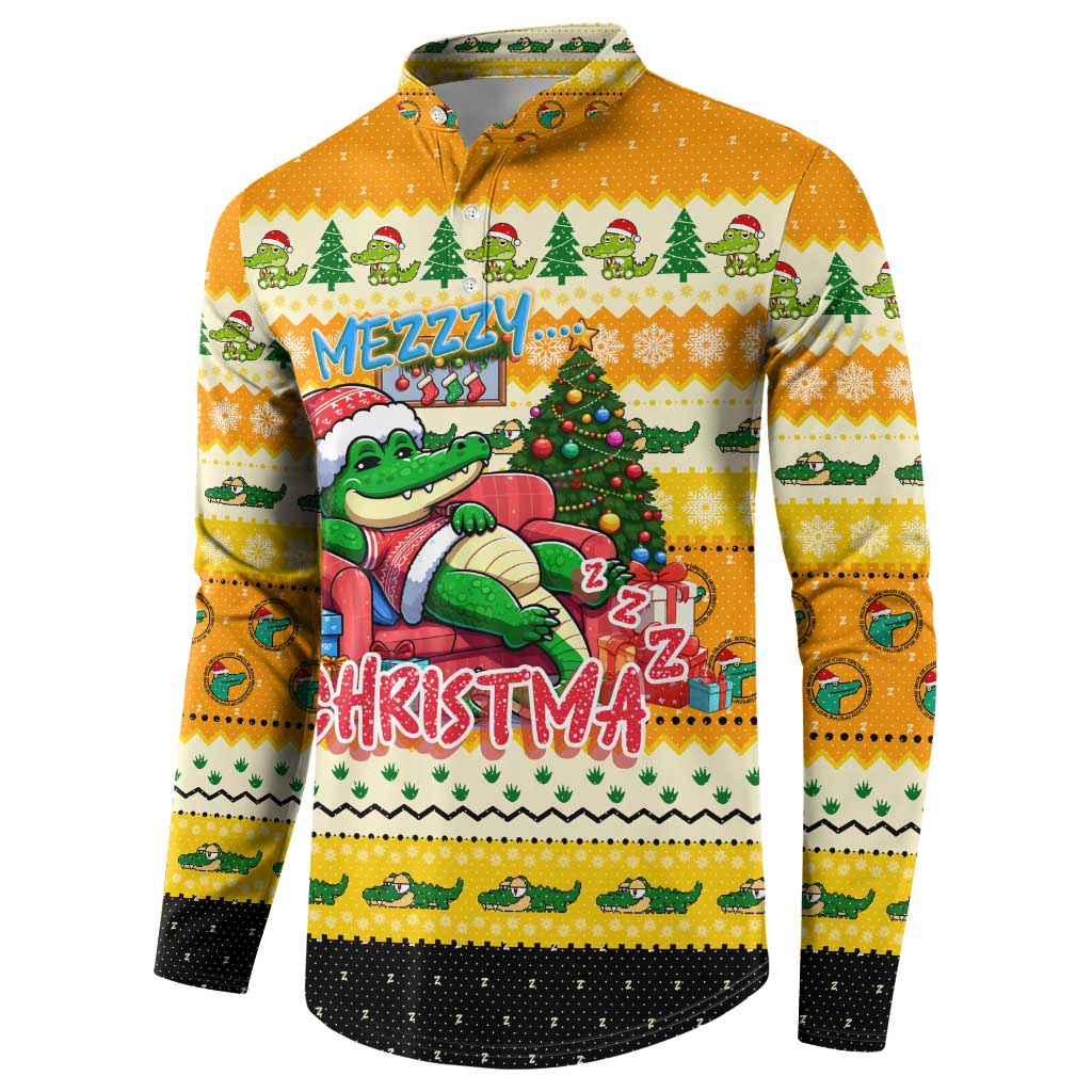 Crocodile Mezzy Christmas Button Sweatshirt Funny Style - Wonder Print Shop