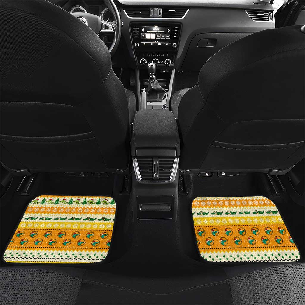 Crocodile Mezzy Christmas Car Mats Funny Style - Wonder Print Shop