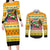 Crocodile Mezzy Christmas Couples Matching Long Sleeve Bodycon Dress and Long Sleeve Button Shirt Funny Style - Wonder Print Shop