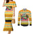 Crocodile Mezzy Christmas Couples Matching Mermaid Dress and Long Sleeve Button Shirt Funny Style
