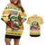 Crocodile Mezzy Christmas Couples Matching Off Shoulder Short Dress and Hawaiian Shirt Funny Style - Wonder Print Shop