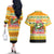 Crocodile Mezzy Christmas Couples Matching Off The Shoulder Long Sleeve Dress and Hawaiian Shirt Funny Style - Wonder Print Shop