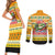 Crocodile Mezzy Christmas Couples Matching Short Sleeve Bodycon Dress and Long Sleeve Button Shirt Funny Style - Wonder Print Shop
