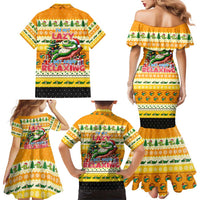 Crocodile Mezzy Christmas Family Matching Mermaid Dress and Hawaiian Shirt Funny Style - Wonder Print Shop