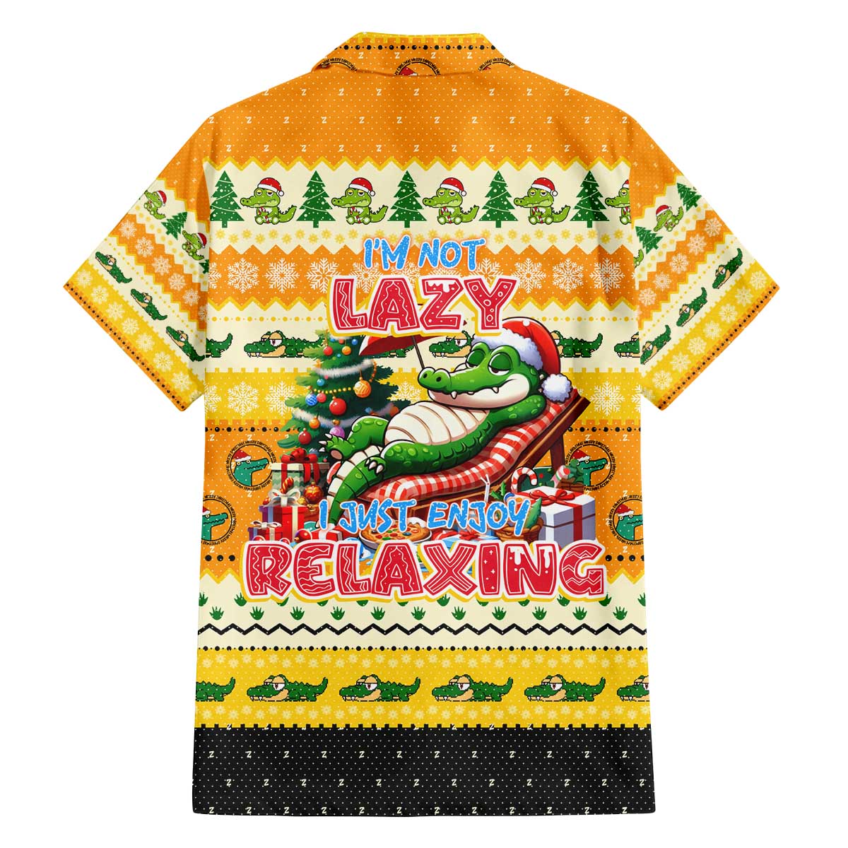 Crocodile Mezzy Christmas Family Matching Off The Shoulder Long Sleeve Dress and Hawaiian Shirt Funny Style - Wonder Print Shop