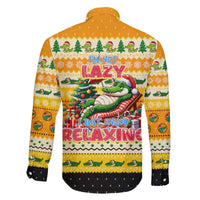 Crocodile Mezzy Christmas Family Matching Off The Shoulder Long Sleeve Dress and Hawaiian Shirt Funny Style - Wonder Print Shop