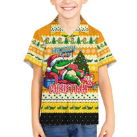 Crocodile Mezzy Christmas Family Matching Off Shoulder Maxi Dress and Hawaiian Shirt Funny Style - Wonder Print Shop