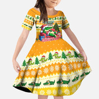 Crocodile Mezzy Christmas Family Matching Tank Maxi Dress and Hawaiian Shirt Funny Style - Wonder Print Shop