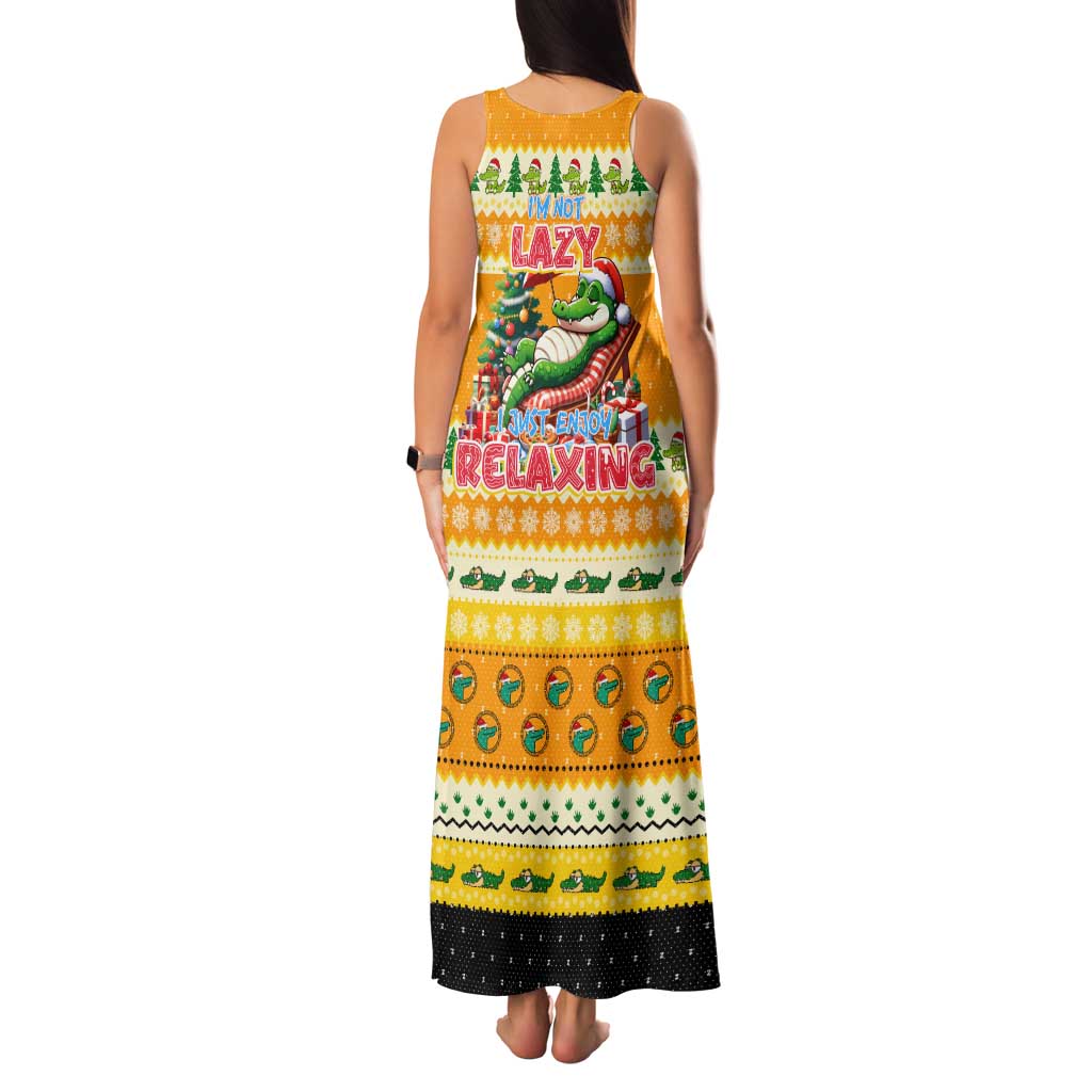 Crocodile Mezzy Christmas Family Matching Tank Maxi Dress and Hawaiian Shirt Funny Style - Wonder Print Shop