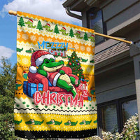 Crocodile Mezzy Christmas Garden Flag Funny Style - Wonder Print Shop