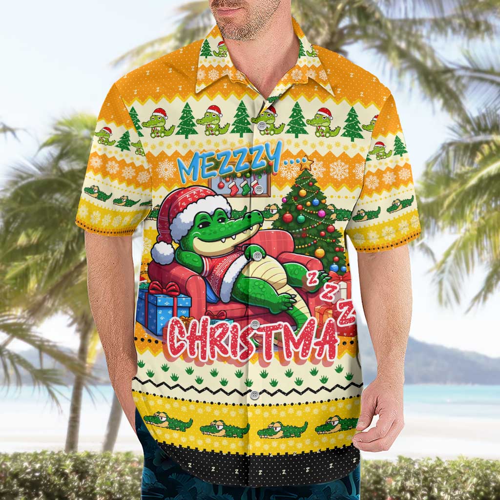 Crocodile Mezzy Christmas Hawaiian Shirt Funny Style - Wonder Print Shop
