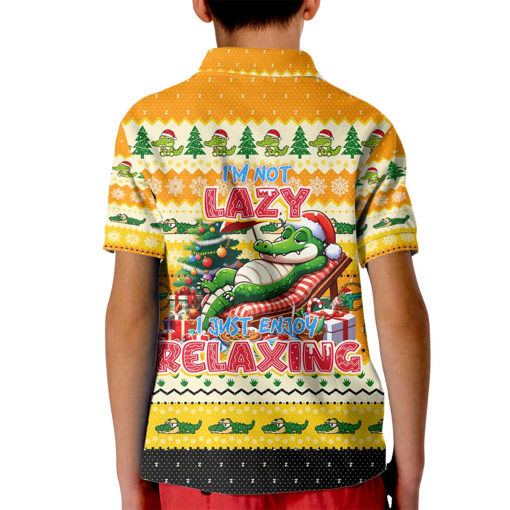 Crocodile Mezzy Christmas Kid Polo Shirt Funny Style - Wonder Print Shop