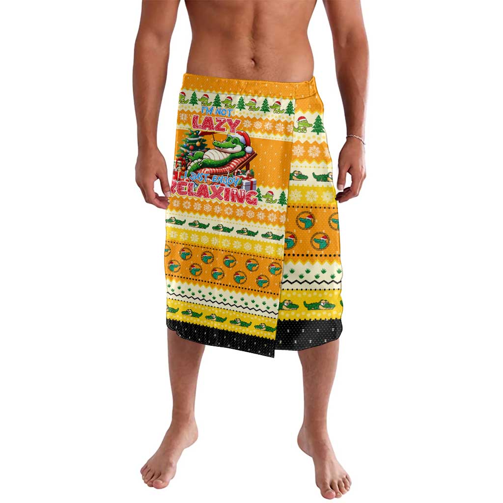 Crocodile Mezzy Christmas Lavalava Funny Style - Wonder Print Shop