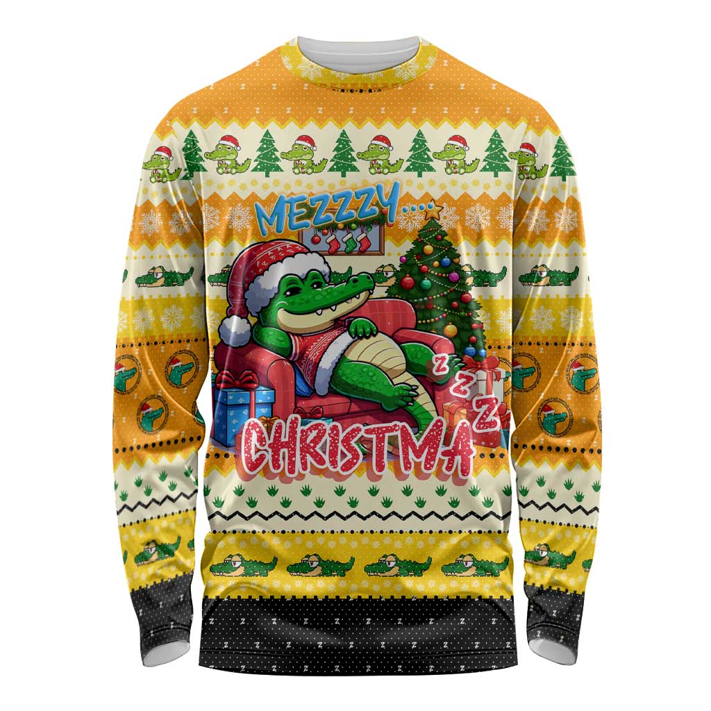 Crocodile Mezzy Christmas Long Sleeve Shirt Funny Style - Wonder Print Shop