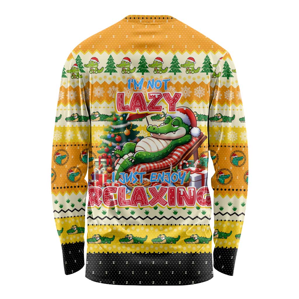 Crocodile Mezzy Christmas Long Sleeve Shirt Funny Style - Wonder Print Shop
