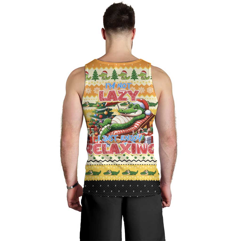 Crocodile Mezzy Christmas Men Tank Top Funny Style - Wonder Print Shop