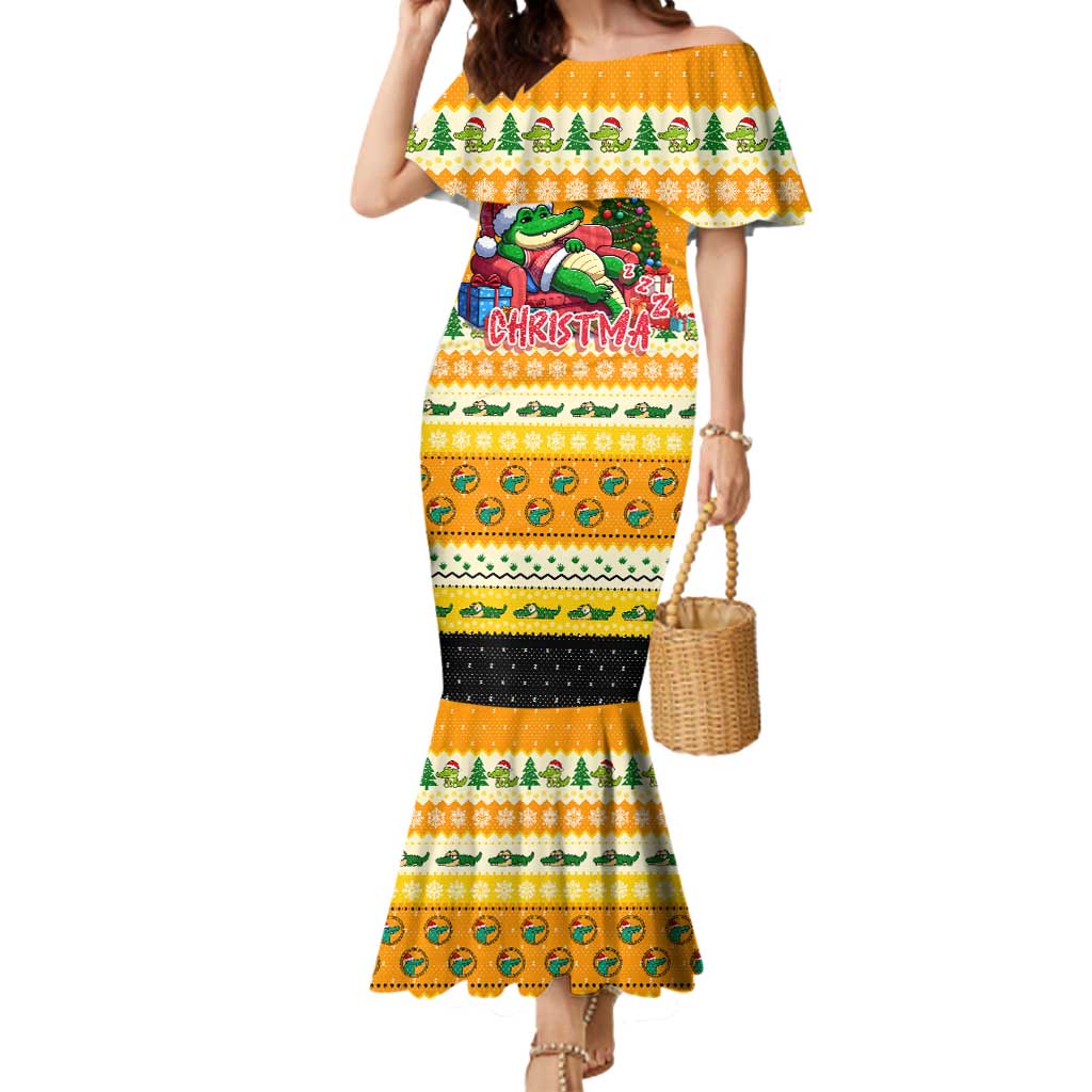 Crocodile Mezzy Christmas Mermaid Dress Funny Style - Wonder Print Shop