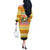 Crocodile Mezzy Christmas Off The Shoulder Long Sleeve Dress Funny Style - Wonder Print Shop