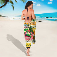 Crocodile Mezzy Christmas Sarong Funny Style - Wonder Print Shop