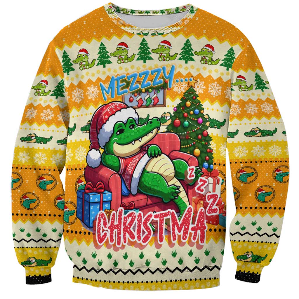 Crocodile Mezzy Christmas Sweatshirt Funny Style - Wonder Print Shop