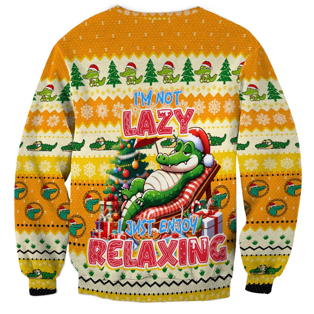 Crocodile Mezzy Christmas Sweatshirt Funny Style - Wonder Print Shop