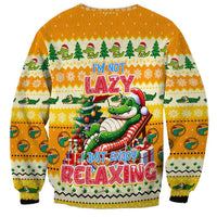 Crocodile Mezzy Christmas Sweatshirt Funny Style - Wonder Print Shop