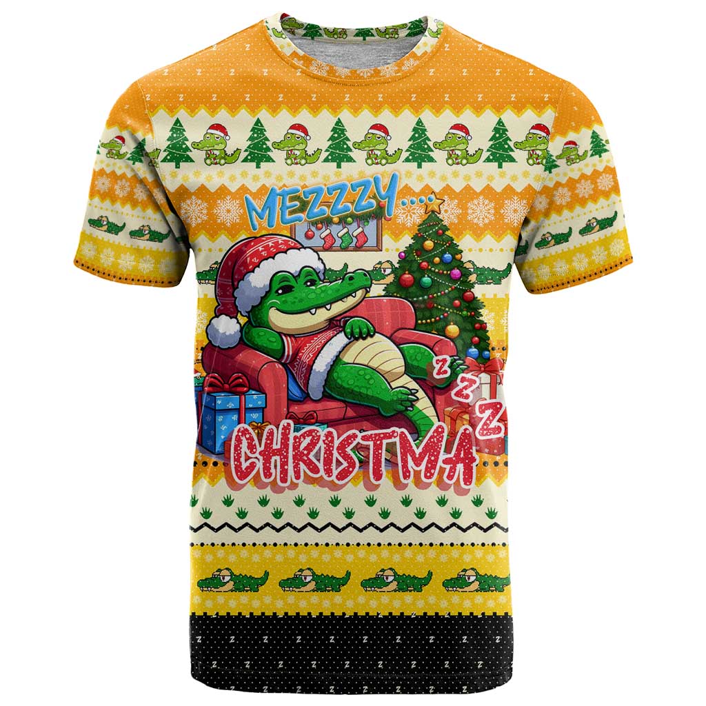 Crocodile Mezzy Christmas T Shirt Funny Style - Wonder Print Shop