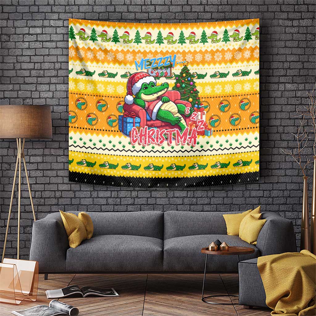 Crocodile Mezzy Christmas Tapestry Funny Style - Wonder Print Shop
