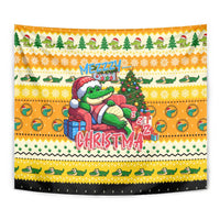 Crocodile Mezzy Christmas Tapestry Funny Style - Wonder Print Shop