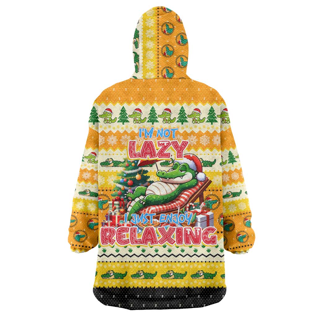Crocodile Mezzy Christmas Wearable Blanket Hoodie Funny Style - Wonder Print Shop