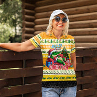 Crocodile Mezzy Christmas Women Polo Shirt Funny Style - Wonder Print Shop