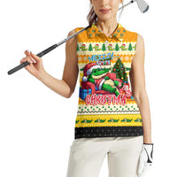 Crocodile Mezzy Christmas Women Sleeveless Polo Shirt Funny Style - Wonder Print Shop