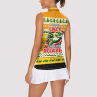 Crocodile Mezzy Christmas Women Sleeveless Polo Shirt Funny Style - Wonder Print Shop