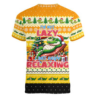 Crocodile Mezzy Christmas Women V-Neck T-Shirt Funny Style - Wonder Print Shop