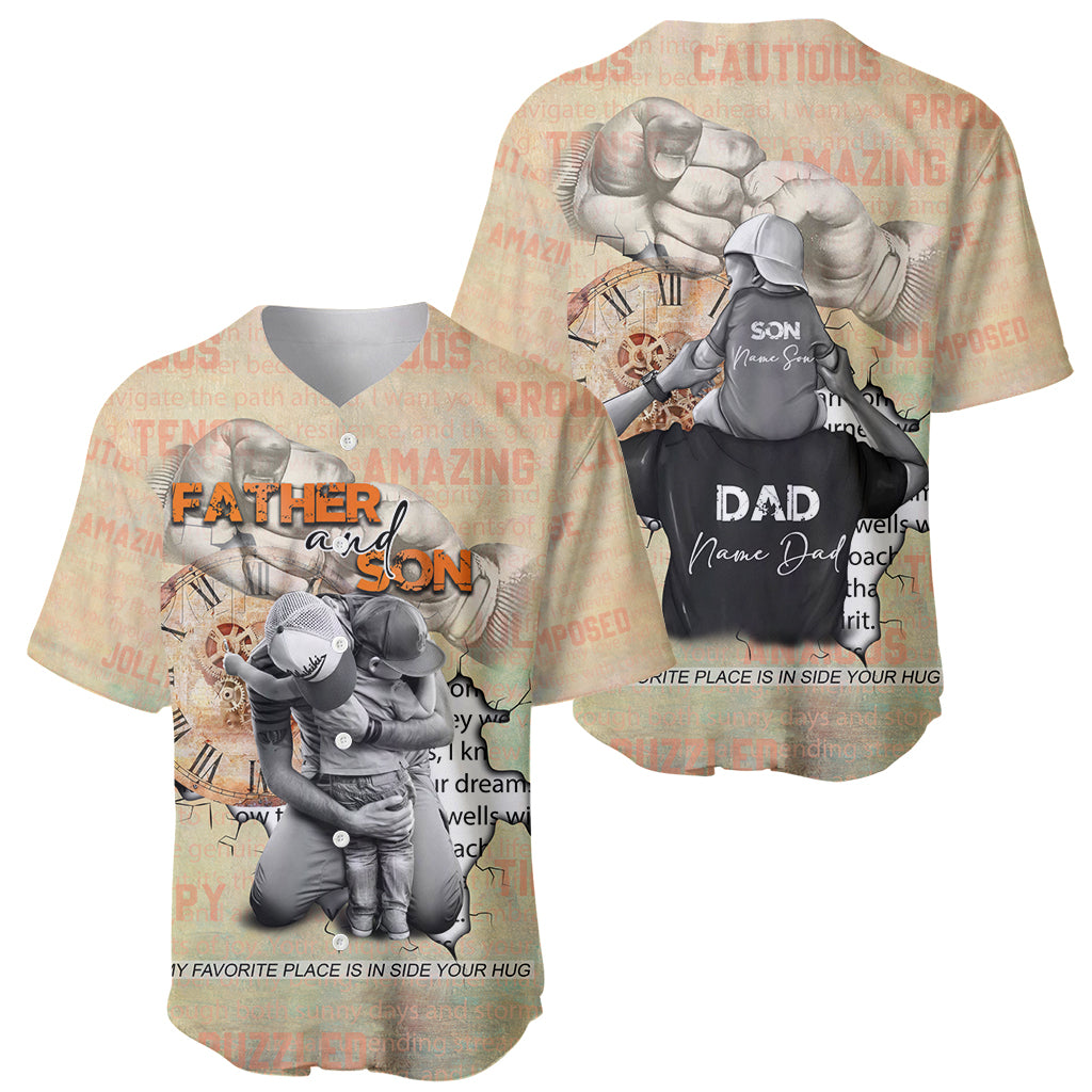Personalized Father And Son Baseball Jersey Gift for Dad - Wonder Print Shop