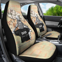 Personalized Father And Son Car Seat Cover Gift for Dad - Wonder Print Shop