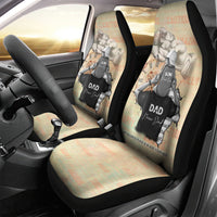 Personalized Father And Son Car Seat Cover Gift for Dad - Wonder Print Shop