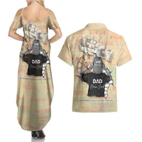 Personalized Father And Son Couples Matching Summer Maxi Dress and Hawaiian Shirt Gift for Dad - Wonder Print Shop