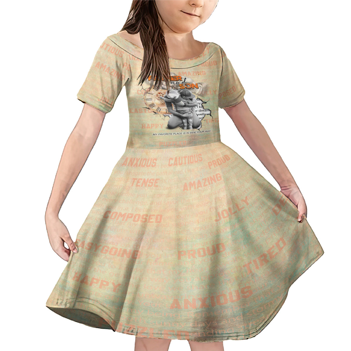 Personalized Father And Son Family Matching Mermaid Dress and Hawaiian Shirt Gift for Dad - Wonder Print Shop