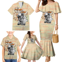 Personalized Father And Son Family Matching Mermaid Dress and Hawaiian Shirt Gift for Dad - Wonder Print Shop