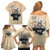 Personalized Father And Son Family Matching Off Shoulder Short Dress and Hawaiian Shirt Gift for Dad - Wonder Print Shop