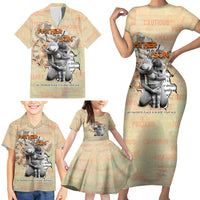 Personalized Father And Son Family Matching Short Sleeve Bodycon Dress and Hawaiian Shirt Gift for Dad - Wonder Print Shop